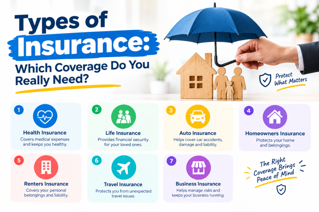 # Types of Insurance: Which Coverage Do You Really Need?