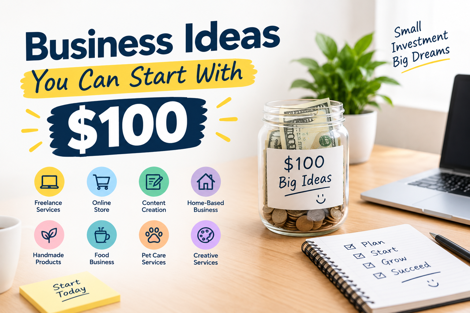 Business Ideas You Can Start With $100